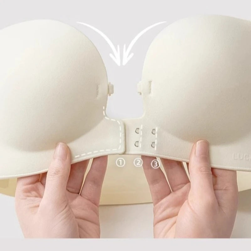 VYLORRA Seamless Strapless Push-Up Bra