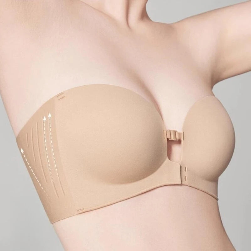 VYLORRA Seamless Strapless Push-Up Bra